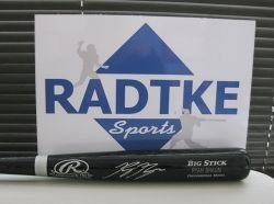 Ryan Braun Autographed/Hand Signed Rawlings Big Stick Bat Brewers