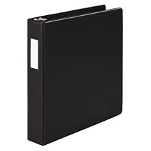 Wilson Jones Heavy Duty No-Gap Round Ring Binder, 1.5 Inch Capacity, Letter Size, Black (W364-34NBPP)
