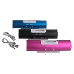 Stereo Lautsprecher / Soundstation / Boxen f�r Apple iPhone 3G, uvm Farbe: Blau-Metallic - inkl. Original arcotec Handyb�ndchen/Schl�sselband