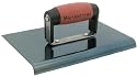 MARSHALLTOWN The Premier Line 14161 9-Inch by 6-Inch Blue Steel Edger with DuraSoft Handle