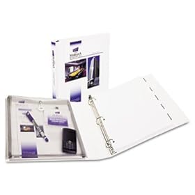 Protect & Store View Binder w/EZ-Turn Ring, 11 x 8-1/2, 2 Capacity, White