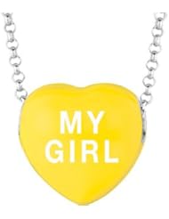Sweethearts Enamel "My Girl" Heart on 16" Necklace Pendant with Gift Box