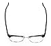 Clubmaster Glossy Black Half Frame Wayfarer Nerd Glasses Clear Lens - Free Pouch