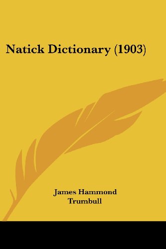 natick dictionary 1903