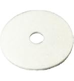 3M White Super Polish Pad 4100, Floor Pad, Machine Use (Case of 5)