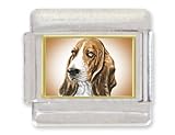 BASSET HOUND Dog Italian Charm
