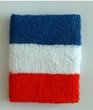Super Thick Three Color Stripe Pro Wrist Band (Wide) - Pack of 6