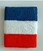 Sporting Goods : Super Thick Three Color Stripe Pro Wrist Band (Wide) - Pack of 6