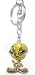 Adorable Cloisonne Enamel Tweety Bird Key Chain Purse Charm - He Has a Jointed Head!