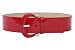 Ladies High Waist Oval Buckle Wide Patent Leather Belt