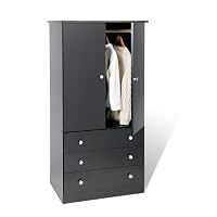 Prepac Black Juvenile Wardrobe