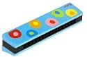Tatiri Multicolor Harmonica - Blue