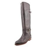 FRYE Women's Dorado Buckle Riding Boot, Dark Brown Full Grain, 9.5 M US