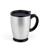Brushed Double-Walled Stainless Steel Mug (16 Oz.) - Quality StainlessLUX Drinkware for Your Enjoyment