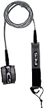 FCS Competition Weight 6' Surfboard Leash Clear/Black Coxial