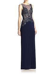 Illusion Sequined Corset   Waistline Sleeveless Evening Dress 