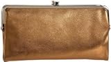 HOBO INTERNATIONAL Lauren Double Frame Wallet,Copper,one size
