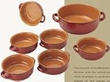 Piral Terracotta Red 7 Piece Pasta Set