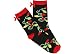 Brighten the Season Christmas Lights & Bow Socks BLACK One Sz