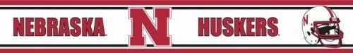 Trademarx RBP NEB Nebraska Huskers Licensed Peel-N-Stick Border - 2