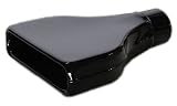 A.P. GLOSS BLACK T304 Stainless Steel Exhaust Muffler Tip 8