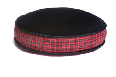 petLINENS Dog Bed Cover - Black Plush Slipcover: 32