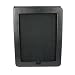 Black Leather iPad Case Flip Open Vertical