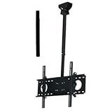VideoSecu MPC53BP LCD LED Plasma TV Ceiling Mount Fit Samsung LN46C750 LN55C750 LN55C630 LN46C630 LN40C540 LN46C540 LN40C610 LN55C610 LN40C630 LN46C550 LN40C550 LN32C550 UN37C5000 PN50C7000 UN32C5000 LN46B650 UN40C5000 UN46C5000 UN46C7000 LN46C530 LN40C530 LN32C530 LN32C350 LN32C450 LN40C650 LN46C650 LN55C650 UN46C7000 LN40B750 UN55C7000 LN46B750 LN52B750 UN32C4000 LN40B650 LN32B650 LN46B640 with Free 19.7 inch Extension Pole for Ceiling Mount