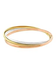 Tri-Hoop Bangle Bracelet