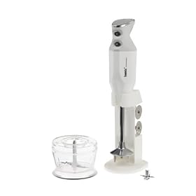 Bamix Deluxe Hand Held Food Processor, White, 160 Watts
