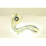 -Discrete Shipping- Blue Loop Glass Tobacco Pipe Tobacco Smoking Glass Pipe W/free Glass Screen
