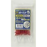 （業務用セット） ELPA 結束バンド ワンタッチロック方式 100mm 50本入 レッド KBF-100050C（R） 【×35セット】