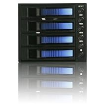I-Star BPU-340-SA - Hard drive array - 4 bays ( SATA-300 ) - 0 x HD - Serial ATA-300 (external)