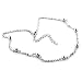 Rhodium Plated Brass Necklaces, 16 Inches