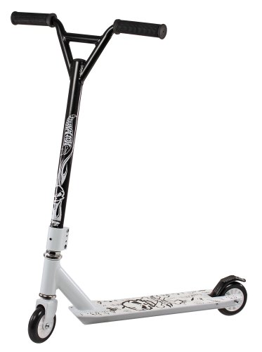 Hot Wheels Kinder Scooter HW Stunt Skull, weiß schwarz, 980311 Hot Wheels Kinder Scooter HW Stunt Skull, weiß schwarz, 980311