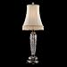 Dale Tiffany GT80548 Crystal Table Lamp, Antique Silver and Fabric Shade