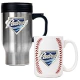 San Diego Padres Travel and Gameball Mug Set