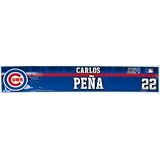 Carlos Pena Nameplate - Chicago Cubs 2011 Game Used #22 Locker Room Nameplate (MLB Auth)