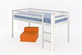 3ft (90cm) Mid Sleeper Bunk with White Finish