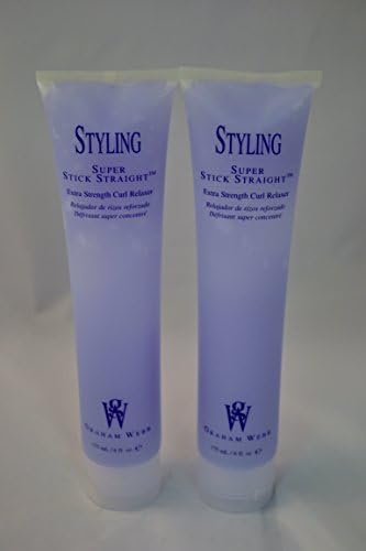 Graham Webb Styling Super Stick Straight Extra Strength Curl Relaxer 6 oz~ 2 PACK