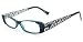 Crystal Lattice Fashion Reading Glasses with Austrian Crystals in Metal Trellis Frame for Youthful Women Who Read in Style