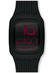 Swatch Touch Night Black Digital Dial Unisex Watch SURB102