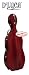 D'Luca Orchestral Series Fiberglass Cello Case Red C004-RD