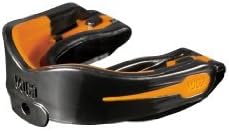 MoGo Performance Series Flavored Sports Black Mouthguard-Youth-Orange