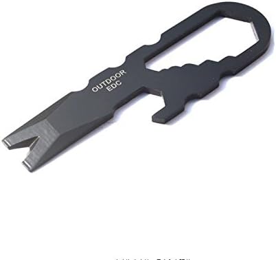 Chengor EDC Tool Kit Tactical Multi-functional Keychain Nail Cutter Screwdriver Pocket Tool Stainless Steel Key Ring Tool