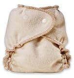 Kissaluvs Organic Cotton/Hemp Fitted Diaper, Unbleached, Medium/Large 15-40lbs