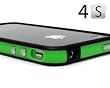 Green and Black Premium Bumper Case for Apple iPhone 4S / 4 - (AT&T, Verizon, Sprint)