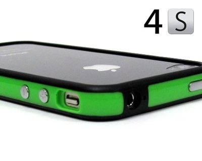 Green and Black Premium Bumper Case for Apple iPhone 4S / 4 - (AT&T, Verizon, Sprint)