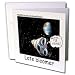 Late Bloomer Astronaut Greeting Card is measuring 5.5w x 5.5h. Greeting Cards are sold in sets of 6 or 12. Give these fun cards to your frieds and family as gift cards, thank you notes, invitations or for any other occasion. Greeting Cards are blank inside and come with white envelopes.