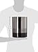 nu steel Triune Wastebasket & Trash Bin in 3-Tone Shiny Gray Stainless Steel for Bathrooms & Vanity Spaces
